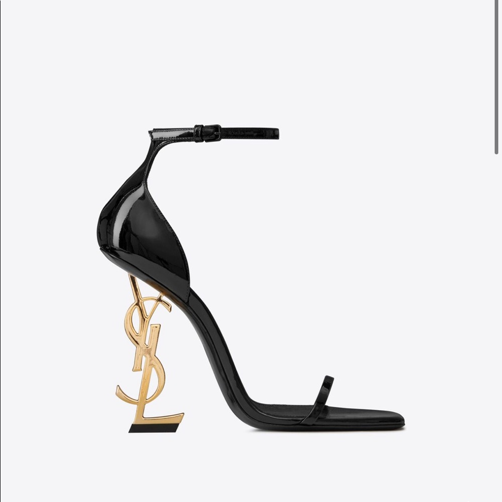 Saint Laurent Opyum YSL Logo-Heel Sandal